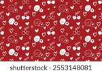 Valentine pattern,Love hearts,Romantic print,Heart design,Cupid arrows,Valentine’s Day.