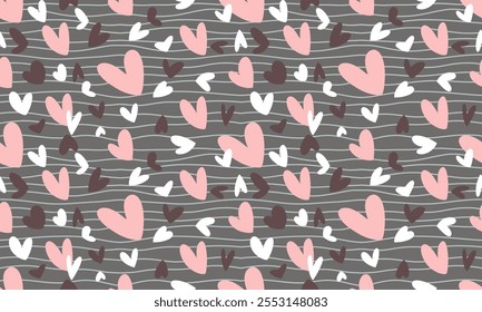 Valentine pattern,Love hearts,Romantic print,Heart design,Cupid arrows,Valentine’s Day.