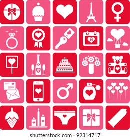 Valentine pictograms
