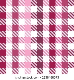 Valentine pink colors checkered background, plaid texture seamless pattern fabric checkered background, gingham background