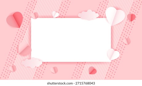 Vector de fondo de amor rosa de San Valentín