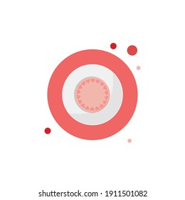 Icono de burbuja de círculo de San Valentín