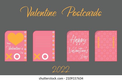 Postales de San Valentín en dos opciones. Feliz Día de San Valentín