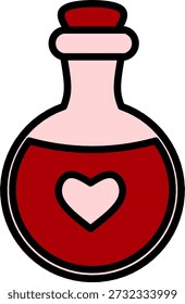 Valentine Potion Design Vector Illustration