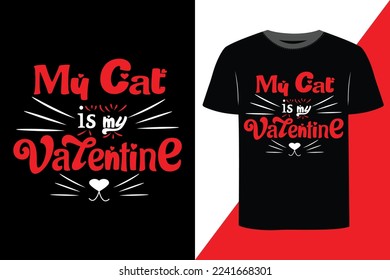 Valentine print ready t-shirt design 