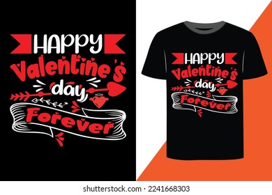 Valentine print ready t-shirt design 