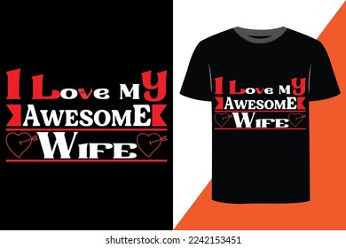 Valentine print ready t-shirt design 