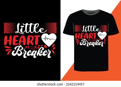 Valentine print ready t-shirt design 