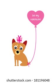 valentine puppy love card