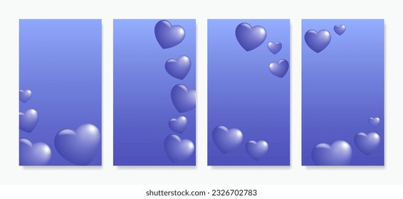 Valentine purple love heart background designed for special days: women's day, valentine's day, birthday, mother's day, father's day, Christmas, wedding, and events.