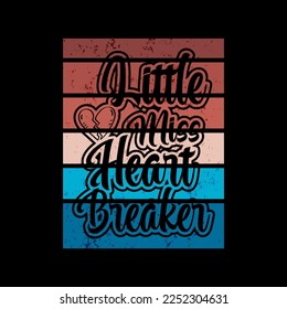 Valentine Quotes With Retro Striped Sunset
