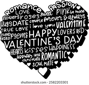 valentine quotes sayings heart valentines day quote black vector graphic design and cut file