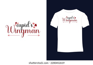 Valentine quotes vector t-shirt design with silhouettes, typography, print, 