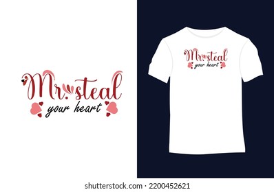 Valentine quotes vector t-shirt design with silhouettes, typography, print, 