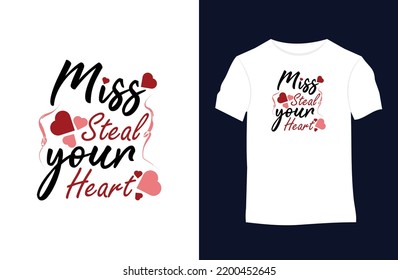 Valentine quotes vector t-shirt design with silhouettes, typography, print, 