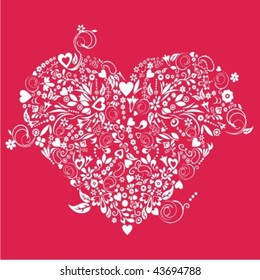 Valentine red heart