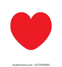 Valentine red heart icon. Heart shape Isolated on white background. Heart, love, romance or valentine's day red heart.
Love Illustration Set with Solid Vector love and Outline.