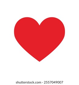 Valentine red heart icon. Heart shape Isolated on white background. Heart, love, romance or valentine's day red heart.
Love Illustration Set with Solid Vector love and Outline.