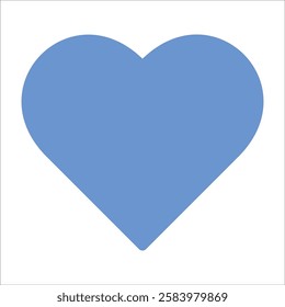 Valentine red heart icon. Heart shape Isolated on white background.
