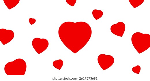 Valentine red heart icon. Heart shape Isolated on white background.