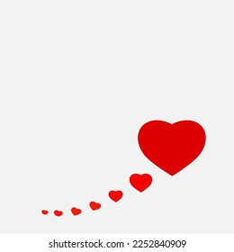 Valentine, Red heart pattern background for expressing beautiful love.