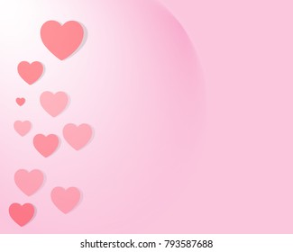 Valentine Red, Ping, Heart on background