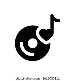 valentine related love and romance music vector in solid design
