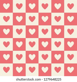Valentine Repeat Heart Soft Background