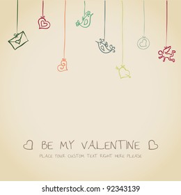 valentine retro card
