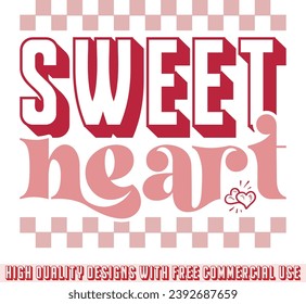 Valentine retro design and digital download