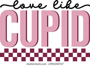 valentine retro design and digital download