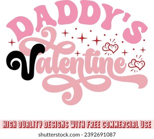 diseño retro de valentina y archivo eps