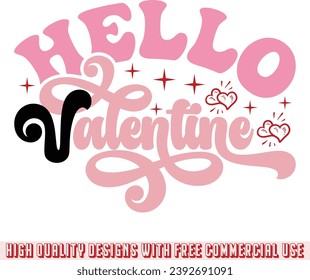 valentine retro design and eps file