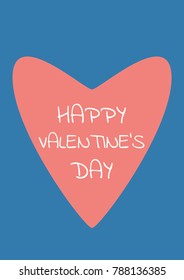 Valentine or romantic day abstract love card. Use for invitation, celebration, poster or wedding