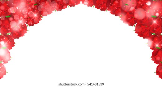 Valentine rose light background