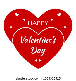 Valentine s day abstract background with cut paper heart. Vector illustration