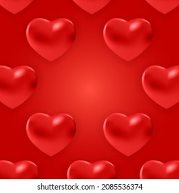 Valentine s Day Greeting Background Design. Template for advertising, web, social media and fashion ads. Horizontal poster, flyer, greeting card, header for website Vector Illustration eps10