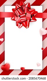 Valentine s Day Greeting Background Design. Template for advertising, web, social media and fashion ads. Horizontal poster, flyer, greeting card, header for website Vector Illustration eps10