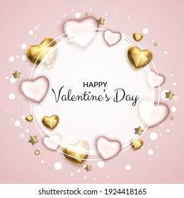 Valentine s day sale background with heart. Universal vector background for poster, banners, flyers, card.