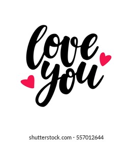 Valentine s Day vector lettering . Isolated handwriting calligraphy love quotes and inscriptions. Modern romantic design elements for holiday card, gift tag, banner, poster, postcard