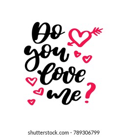 Valentine s Day vector lettering . Isolated handwriting calligraphy love quotes and inscriptions. Modern romantic design elements for holiday card, gift tag, banner, poster, postcard