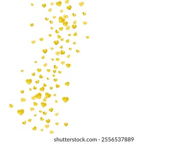 Valentine Sale Background. Abstract Voucher For Mom. Holiday Frame. Gold Happy Splatter. Vintage Design For Engagement. Yellow Fashion Concept. Golden Valentine Sale Background.