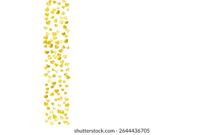 Valentine Sale Card. Ornament Banner For Discount. Random Frame. Golden Art Wallpaper. Special Sparkle For Party. Yellow Wedding Concept. Gold Valentine Sale Card.