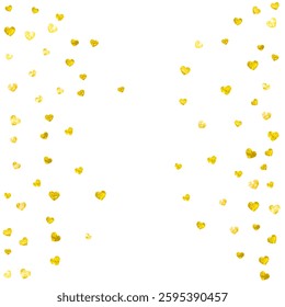 Valentine Sale Offer. Greeting Concept For Woman. Random Frame. Yellow Happy Wallpaper. Modern Design For Birthday. Golden Fashion Border. Gold Valentine Sale Offer.