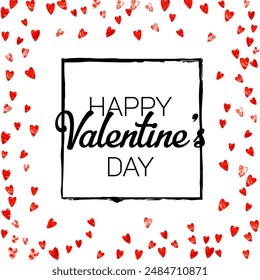 Valentine Sale Pattern. February Border For Mom. Holiday Frame. Rose Retro Decoration. Abstract Backdrop For Engagement. Red Modern Poster. Pink Valentine Sale Pattern.