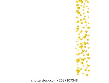 Valentine Sale Pattern. Romantic Banner For Mother. Wedding Frame. Gold Art Decoration. Romance Sparkle For Present. Golden Luxury Poster. Yellow Valentine Sale Pattern.