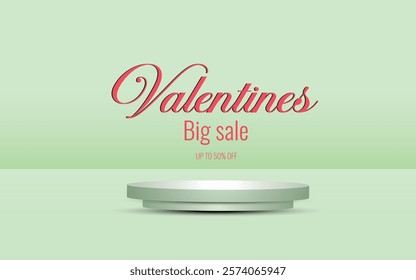 Valentine Sale Product Display offer post Background Design.