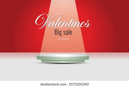 Valentine Sale Product offer post Background Design.