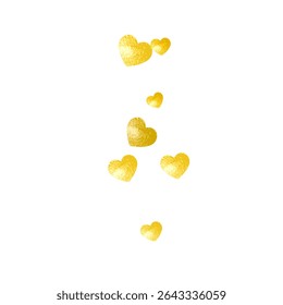 Valentine Sale Template. Handdrawn Border For Party. Special Frame. Yellow Retro Illustration. Romance Poster For Mom. Golden Random Voucher. Gold Valentine Sale Template.