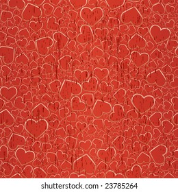Valentine seamless gold background. Vector illustration